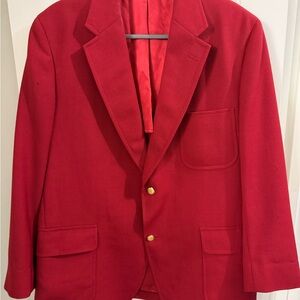 Vintage Brooks Brothers “346” Red Blazer Dress Jacket Excellent Condition 43R